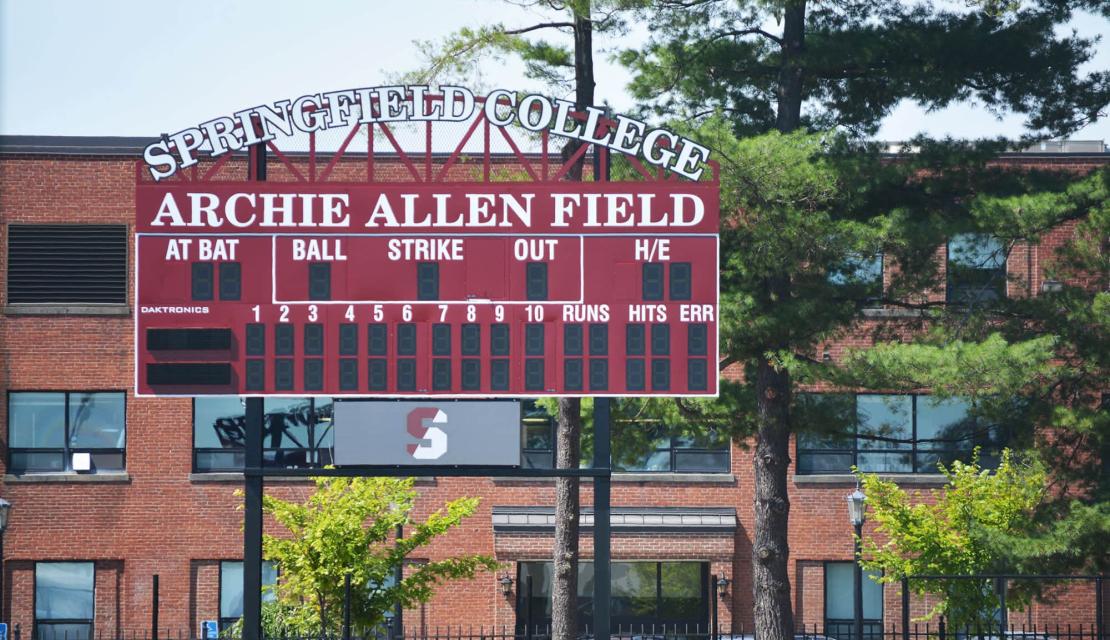 The New Scoreboard at Archie Allen Field